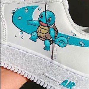 Nike Custom Air Force 1 Pokemon Squirtle NWT